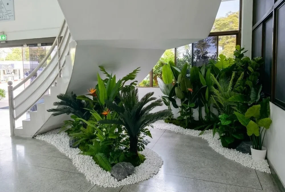 รีวิวจัดสวนใต้บันได